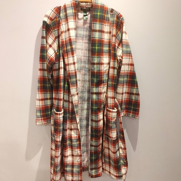 Ralph Lauren Plaid Robe - Picture 3 of 7